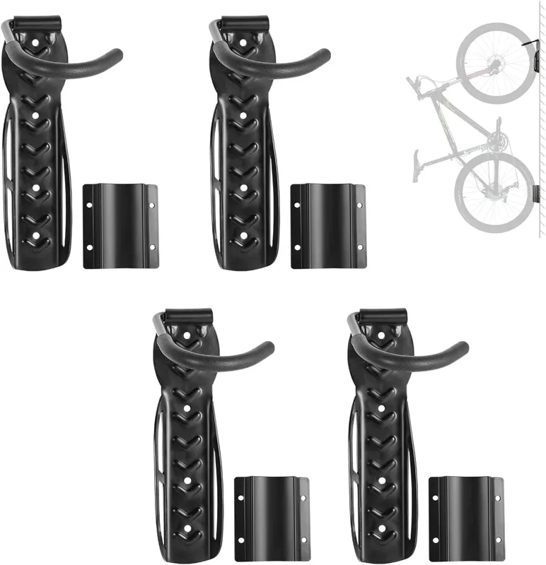 Bicycle wall holders, set of 4